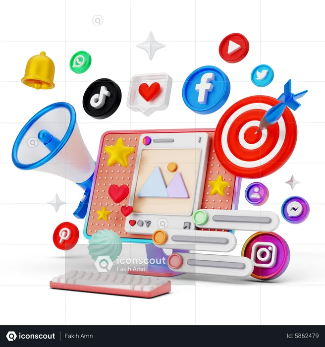 Meta Services 3D Icon